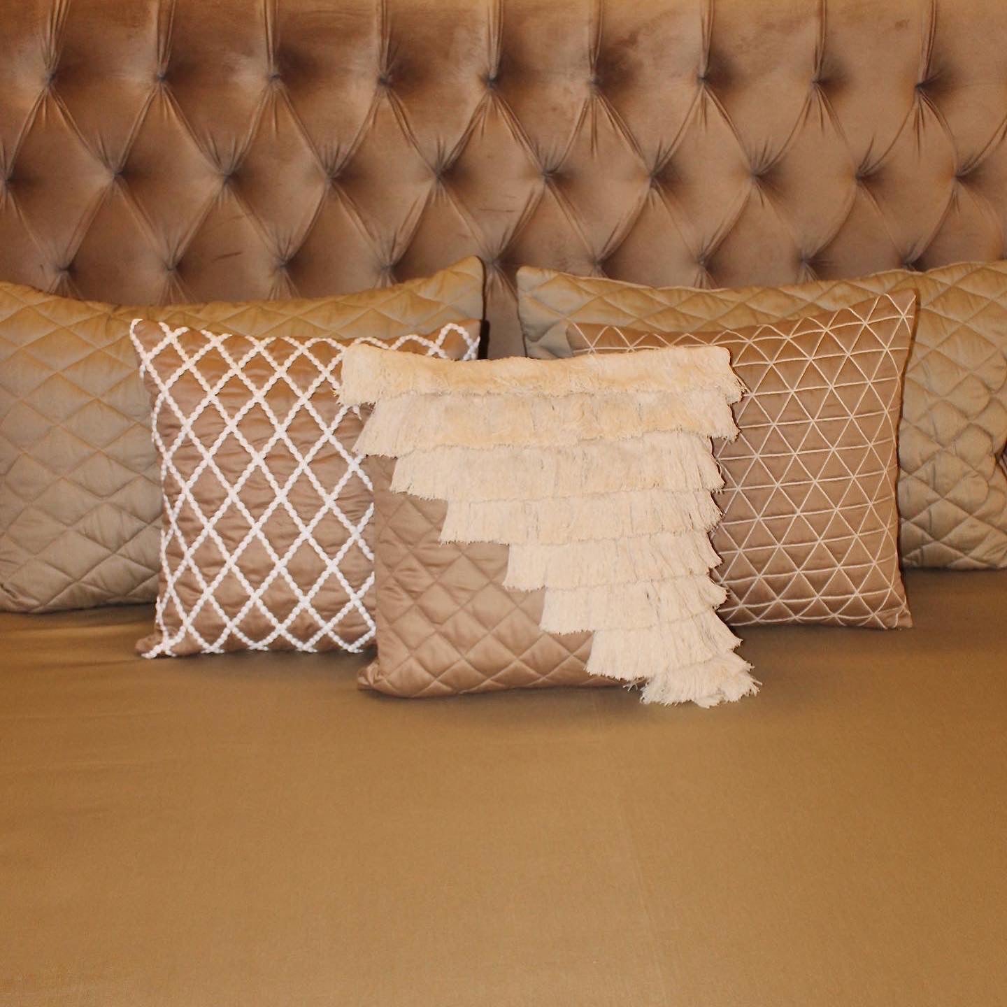 Earthy triangular cushion