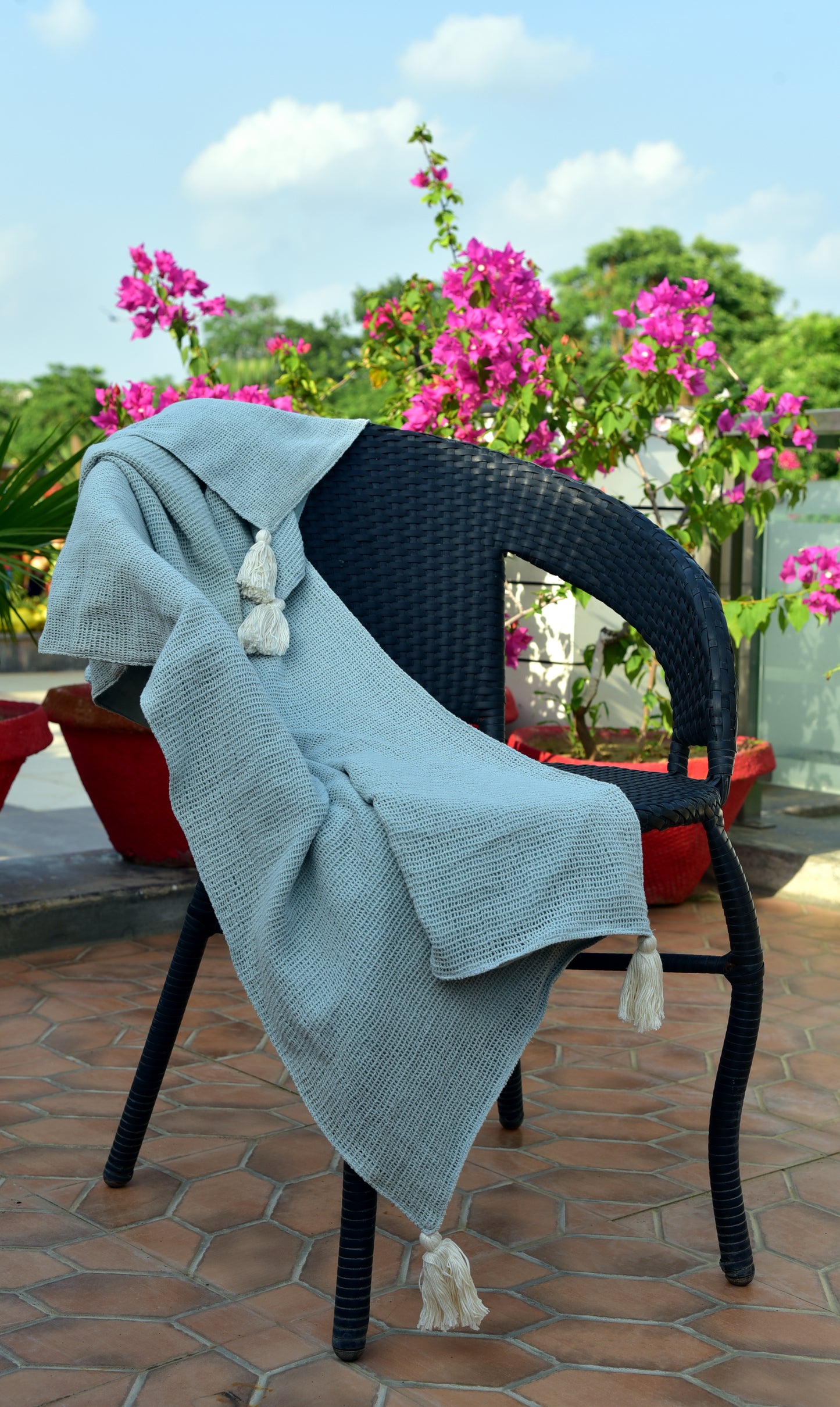 Knit throw