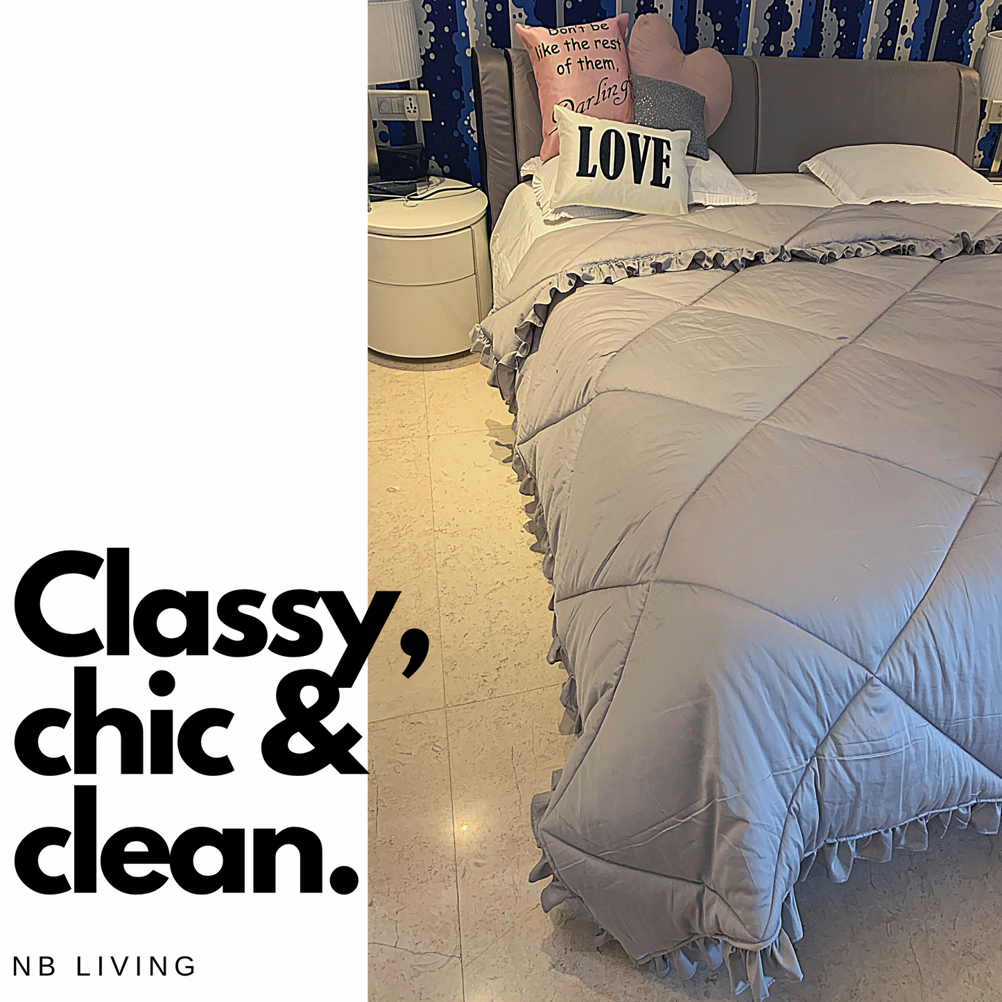 Frill comforter