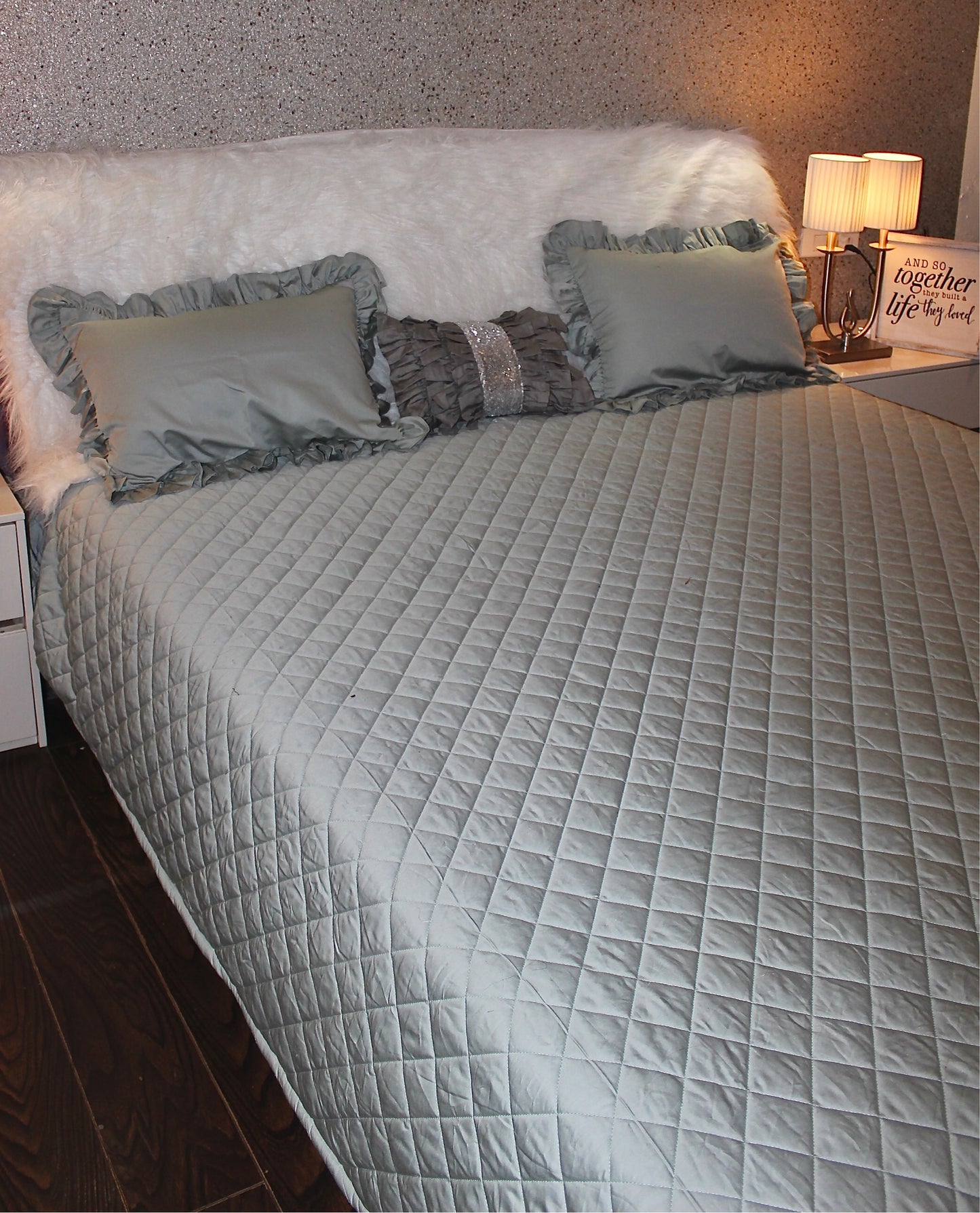 Diamond Quilted Bedcover