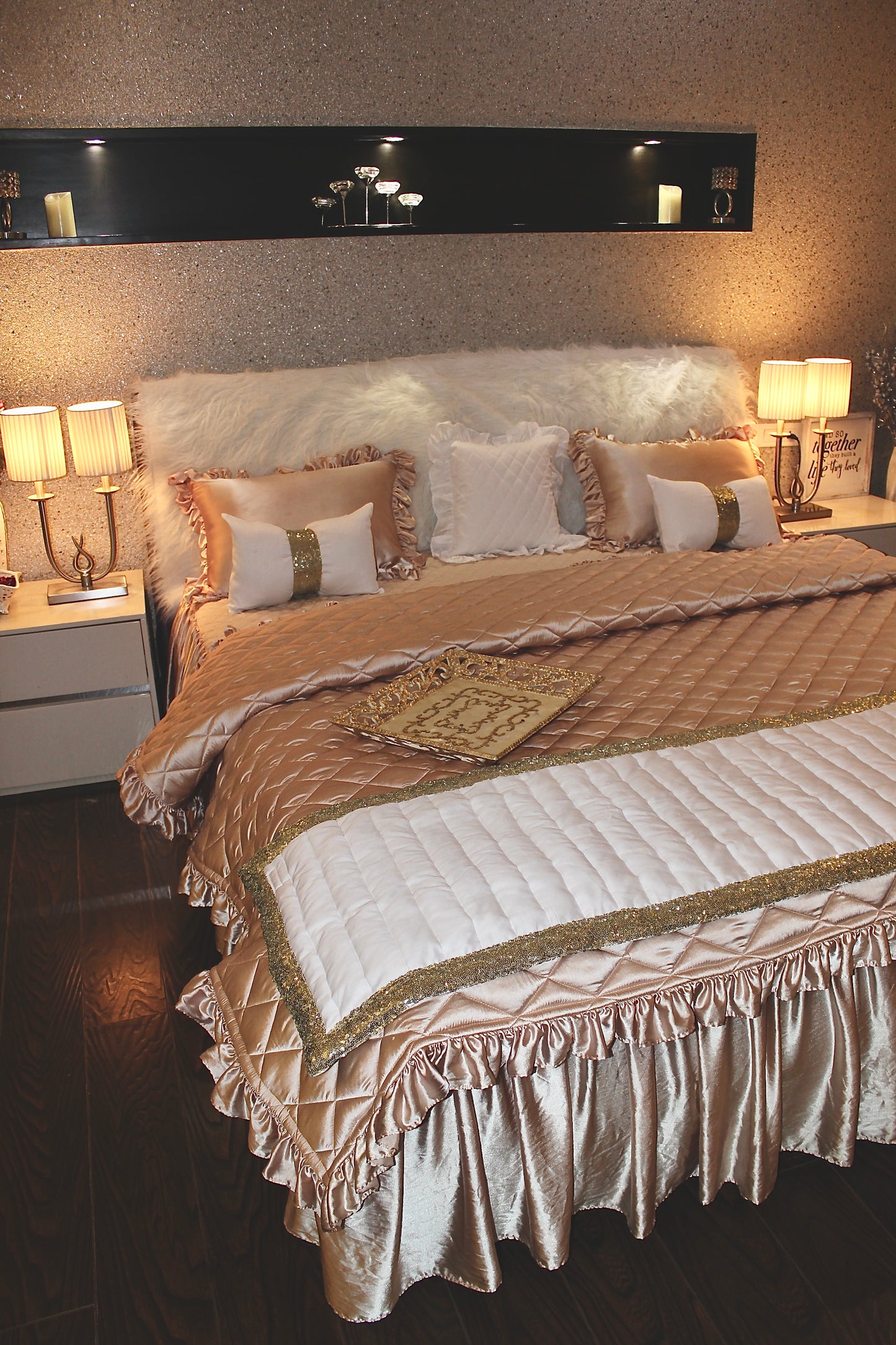 Bling quilted runner
