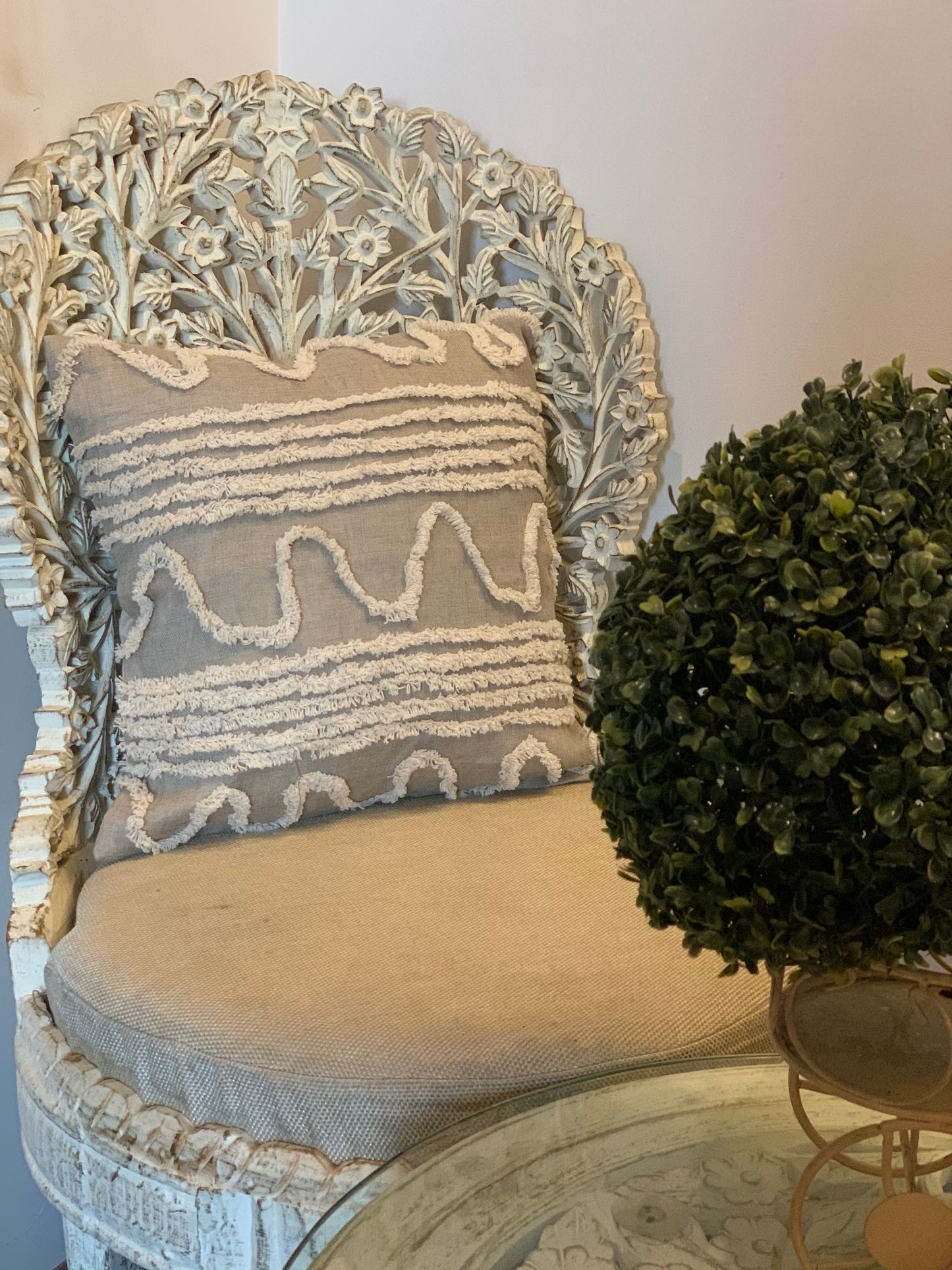 Beige boho Cushion