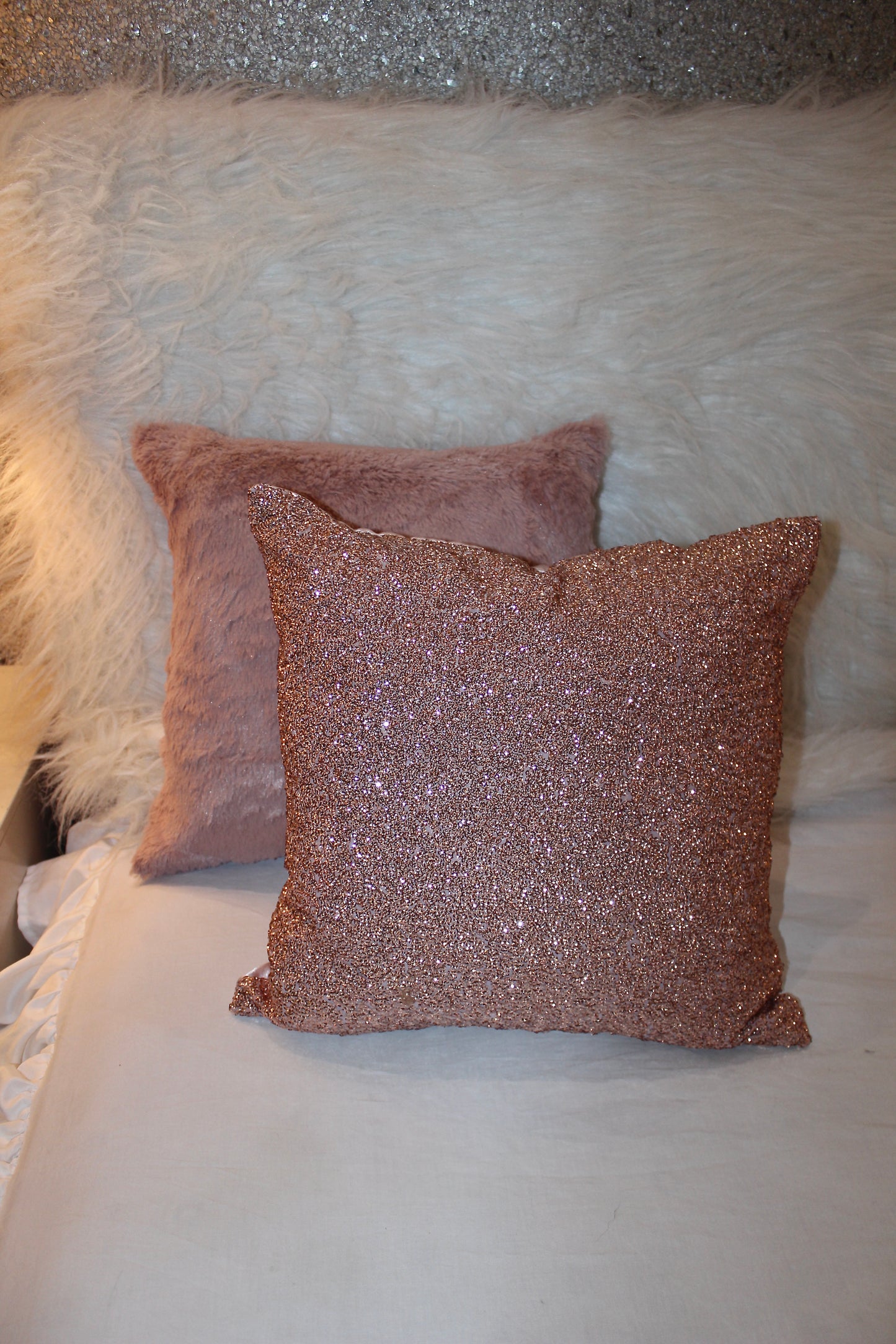 All bling cushion cover