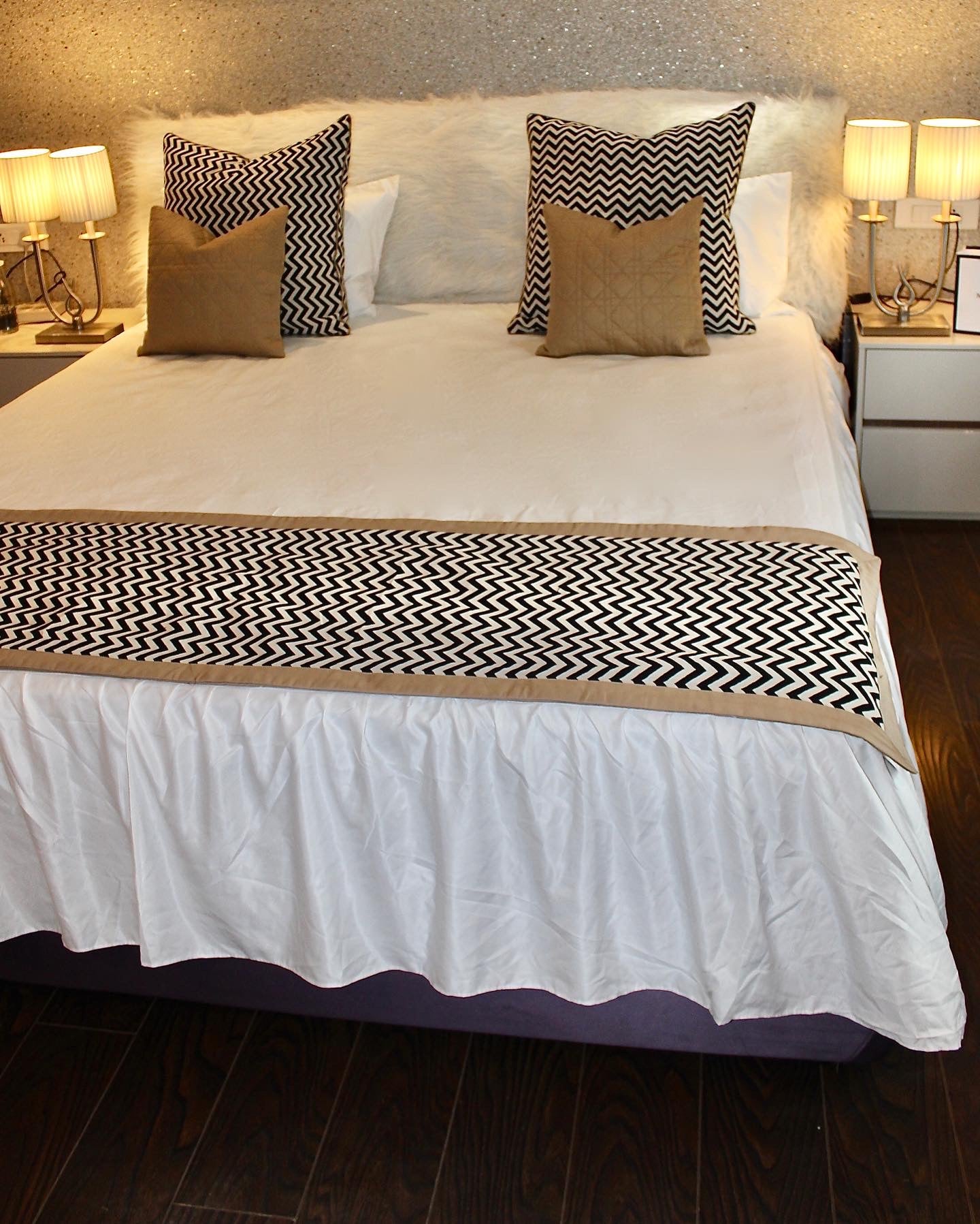 Beige Aztec bedding set