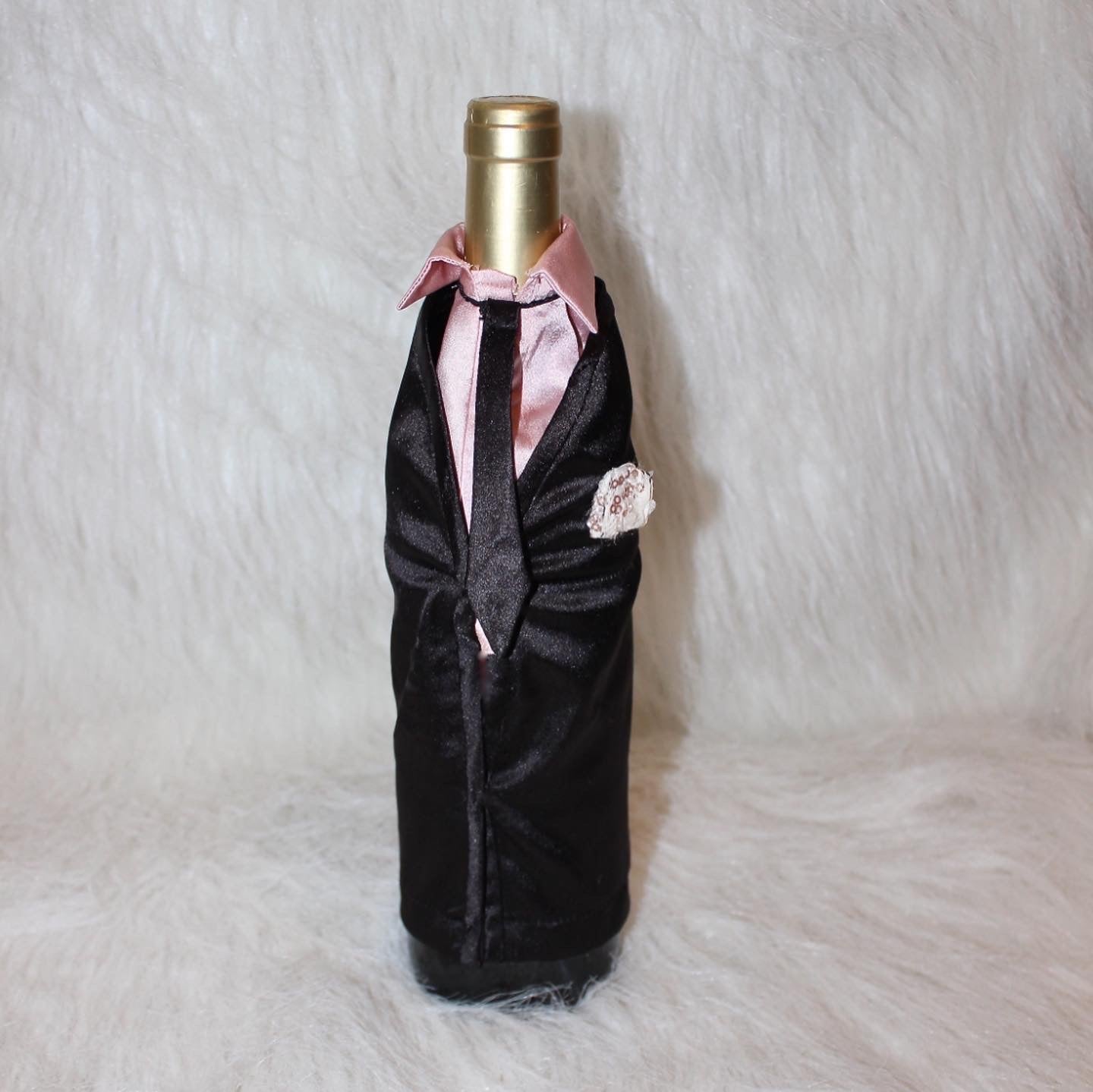 Tux collar Bottle cover