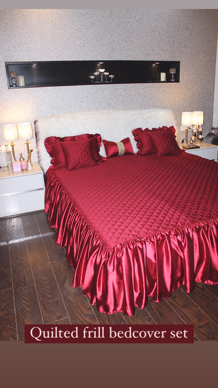 Quilted Frill Bedcover