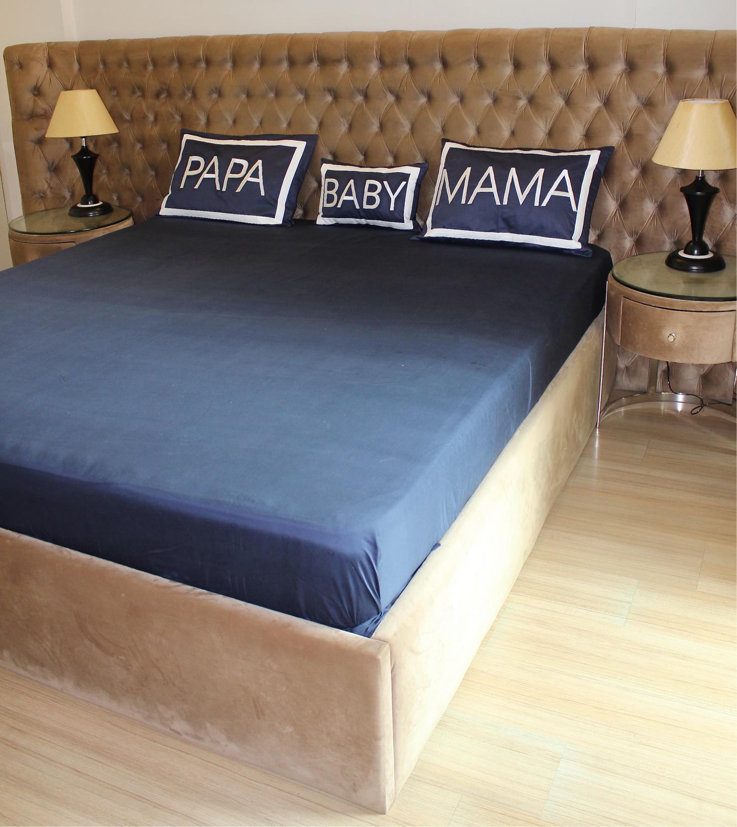 PAPA, MAMA and BABY Bedding set