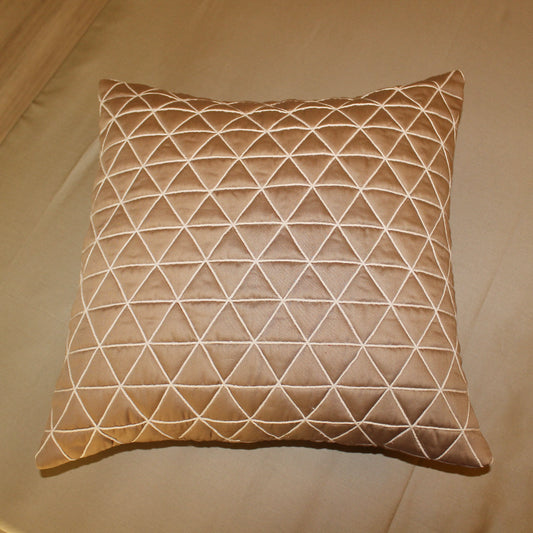 Earthy triangular cushion