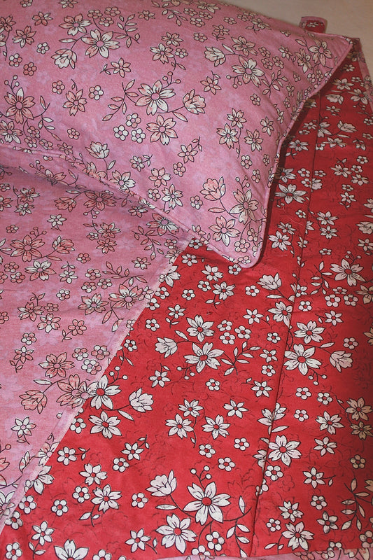 Reversible floral sheet