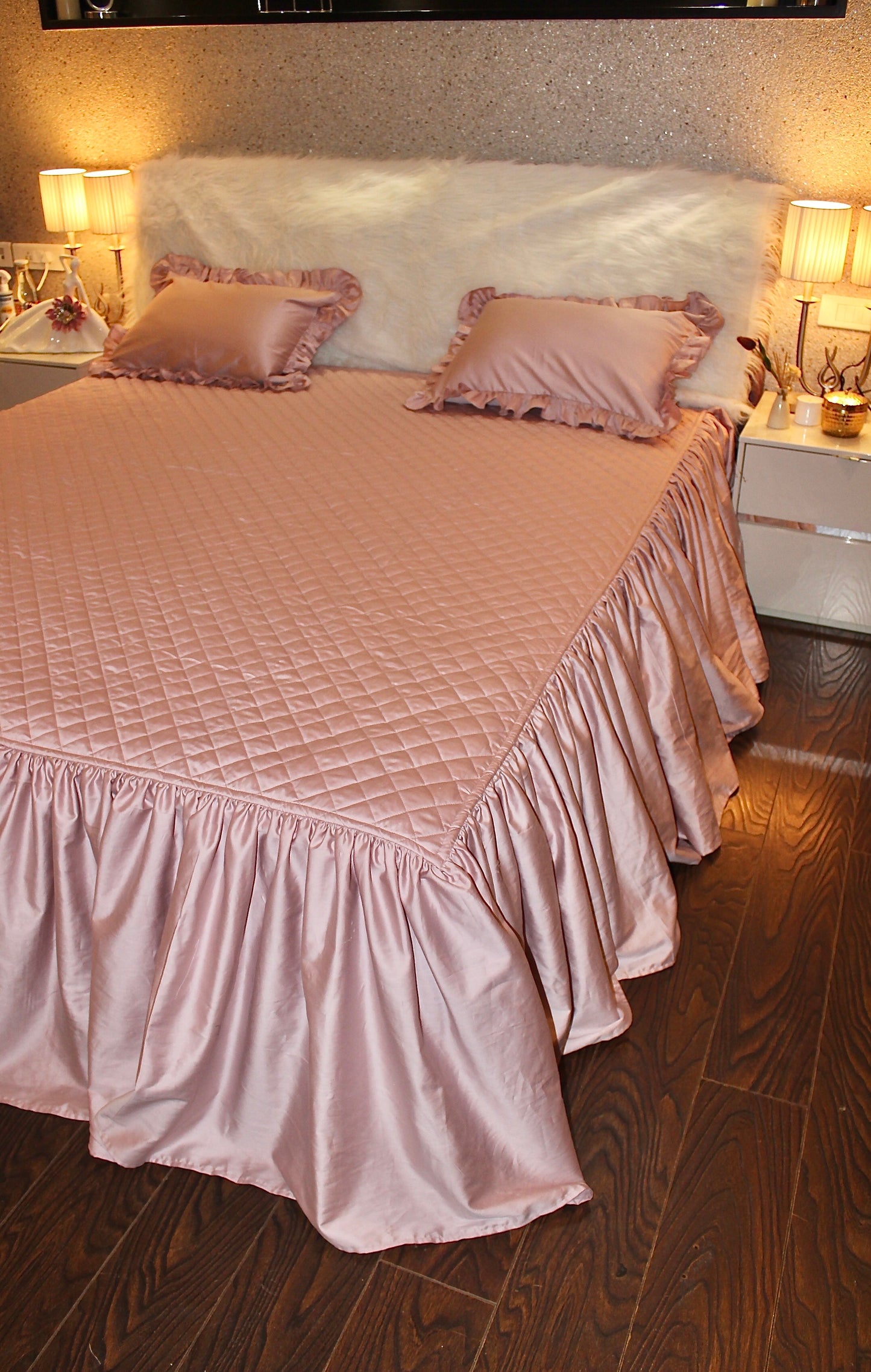 Quilted Frill Bedcover